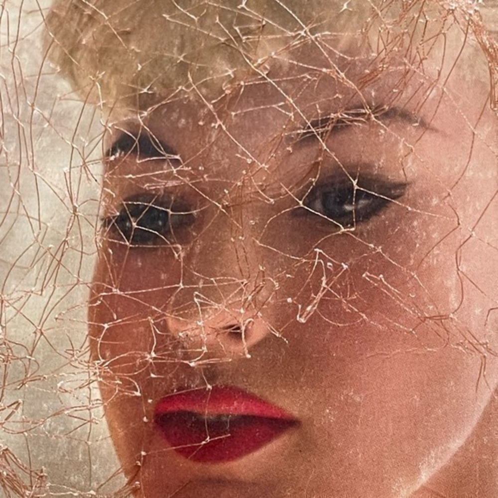Vintage 1940s 17” Wide by 17” Long Veil Netting Deadstock Hat Trim Millinery - Picture 1 of 12